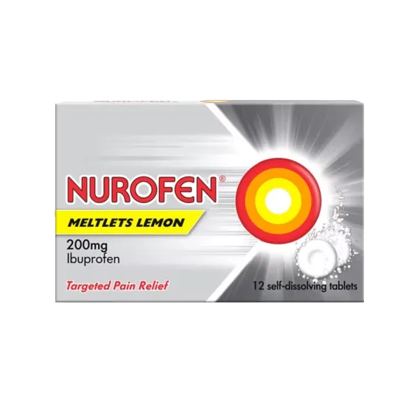 Nurofen Meltlets 200mg Compressed Tablets Pack of 12