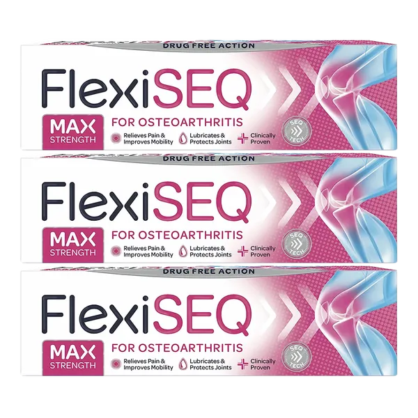 Flexiseq Max Strength for Osteoarthritis Gel 50g Pack of 3