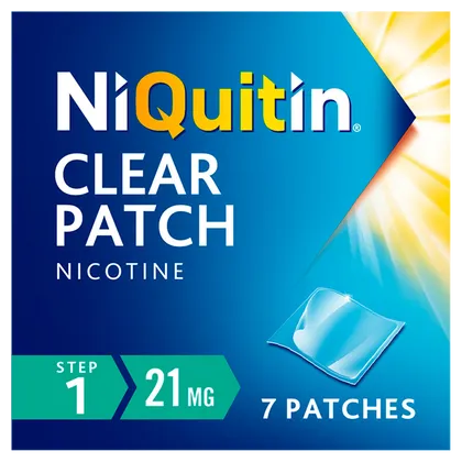Niquitin 21mg Patches Clear Step 1 Pack of 7