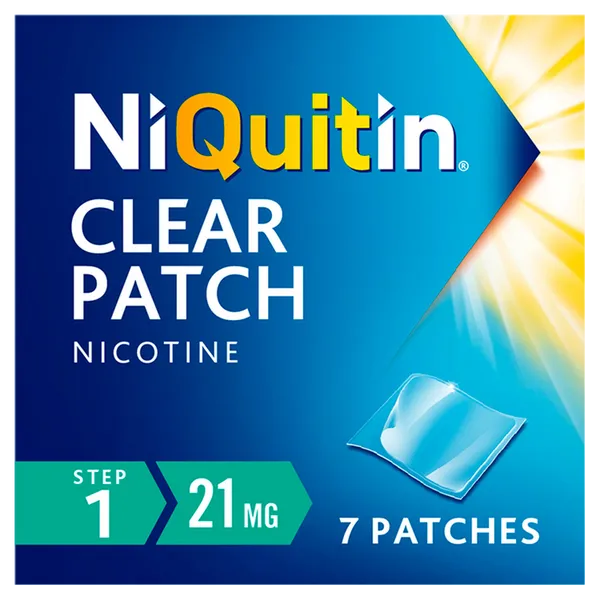Niquitin 21mg Patches Clear Step 1 Pack of 7