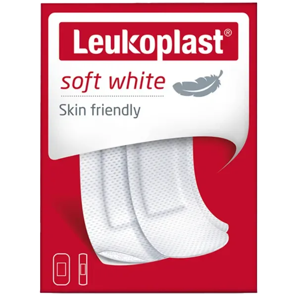 Leukoplast Soft White Plasters Pack of 20