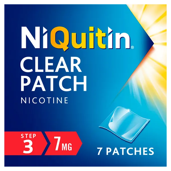 Niquitin 7mg Patches Clear Step 3 Pack of 7