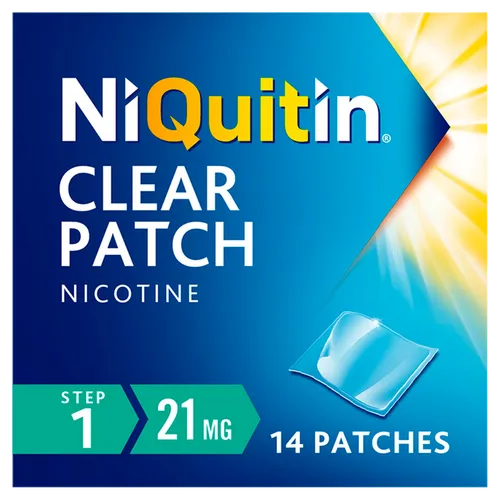 Niquitin 21mg Patches Clear Step 1 Pack of 14