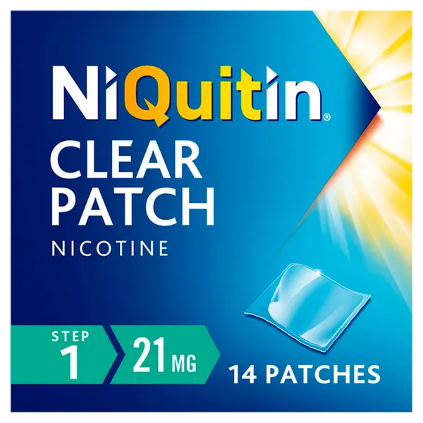 Niquitin 21mg Patches Clear Step 1 Pack of 14