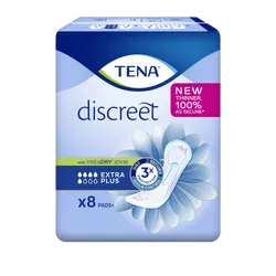 TENA Discreet Extra Plus Pads Pack of 8