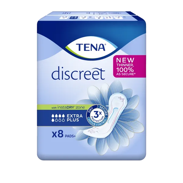 TENA Discreet Extra Plus Pads Pack of 8