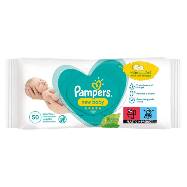 Pampers New Baby Sensitive Wipes Pack of 50