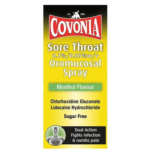 Covonia Sore Throat Oromucosal Menthol Spray 30ml