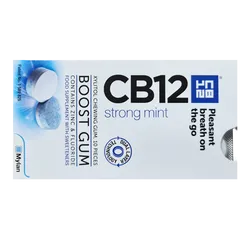 CB12 Boost Strong Mint Chewing Gum Pack of 10