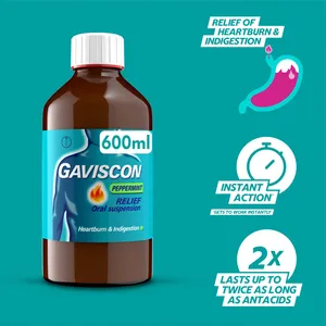 Gaviscon Liquid Peppermint 600ml