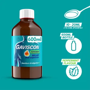 Gaviscon Liquid Peppermint 600ml