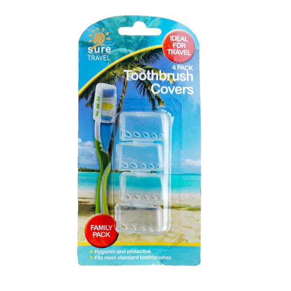 Sure Travel Toothbrush Covers Pack of 4