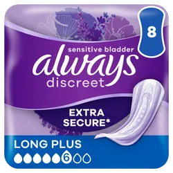 Always Discreet Long Plus Pads Pack of 8