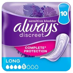 Always Discreet Long Pads Pack of 10