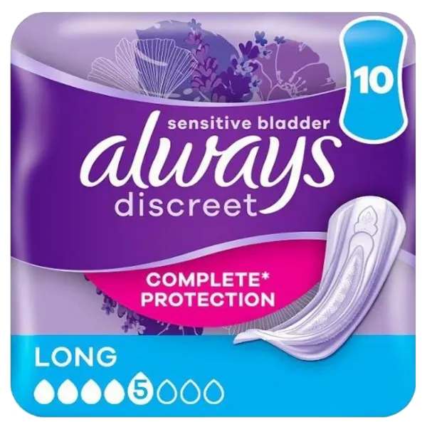 Always Discreet Long Pads Pack of 10