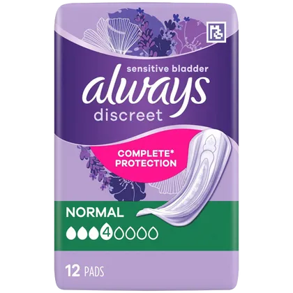 Always Discreet Normal Pads Pack of 12