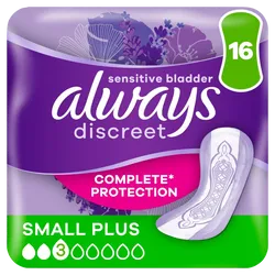 Always Discreet Small Plus Pads Pack of 16