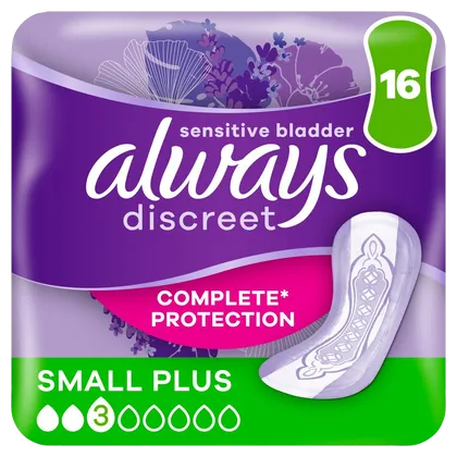 Always Discreet Small Plus Pads Pack of 16