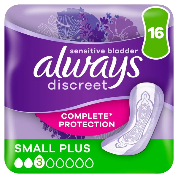 Always Discreet Small Plus Pads Pack of 16