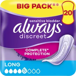 Always Discreet Long Pads Pack of 20