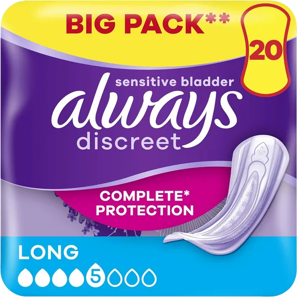 Always Discreet Long Pads Pack of 20