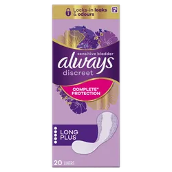 Always Discreet Liners Long Plus Pack of 20