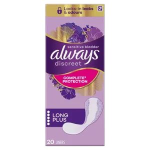 Always Discreet Liners Long Plus Pack of 20