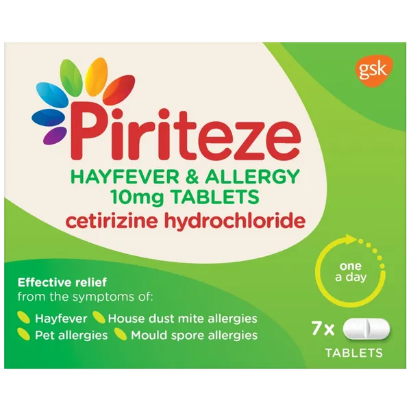 Piriteze Allergy Tablets Pack of 7