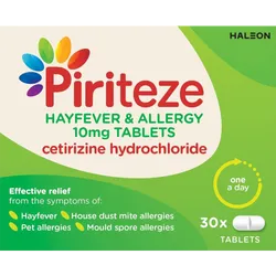 Piriteze Allergy Tablets Pack of 30