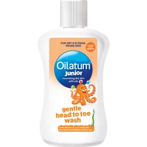 300ml bottle of Oilatum Junior Gentle Head to Toe Wash front view