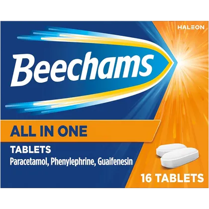 Beechams All-in-one Tablets Non-drowsy Pack of 16