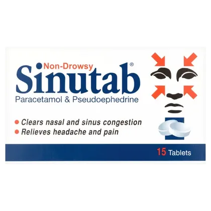 Sinutab Tablets Non-drowsy Pack of 15