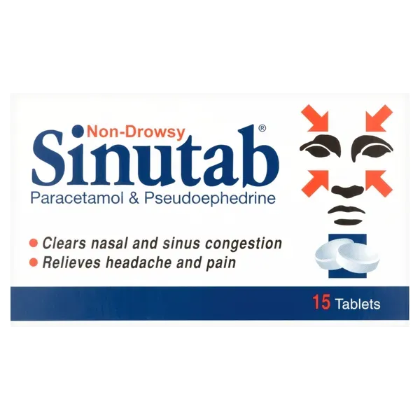 Sinutab Tablets Non-drowsy Pack of 15