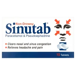 Sinutab Tablets Non-drowsy Pack of 15