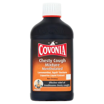Covonia Chesty Cough Mixture Mentholated Expectorant 300ml