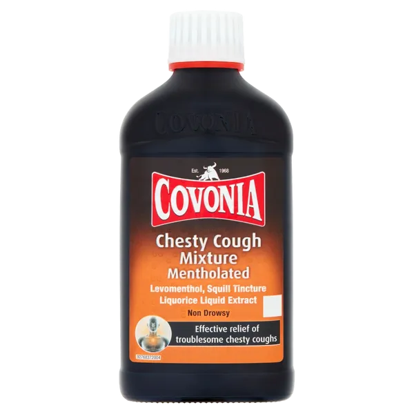 Covonia Chesty Cough Mixture Mentholated Expectorant 300ml