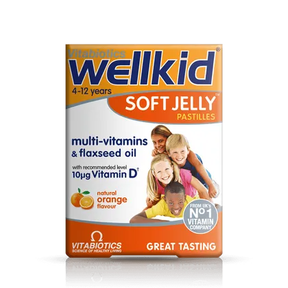 Wellkid Soft Jelly Pastilles Strawberry Pack of 30
