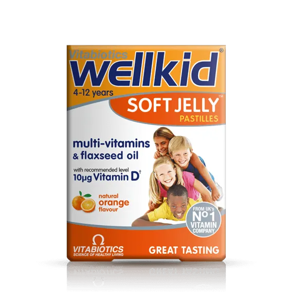 Wellkid Soft Jelly Pastilles Strawberry Pack of 30