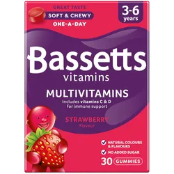 Bassetts Multivitamins Strawberry Flavour 3 - 6 years Pack of 30