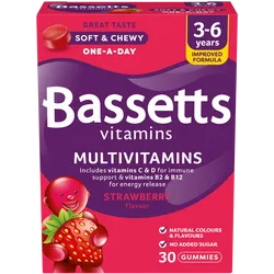 Bassetts Multivitamins Strawberry Flavour 3 - 6 years Pack of 30