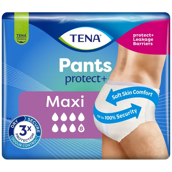 TENA Pants Protect+ Maxi Large Pack of 10