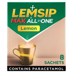 Lemsip Max All in One Lemon Sachets Pack of 8