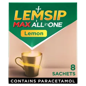 Lemsip Max All in One Lemon Sachets Pack of 8