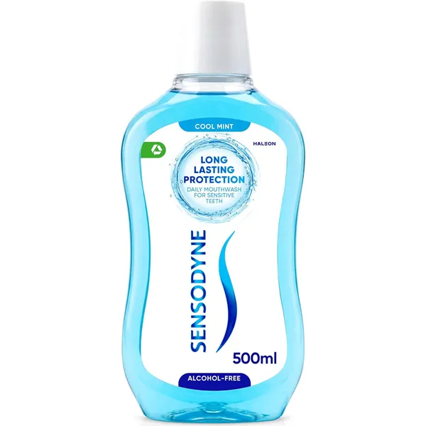 Sensodyne Cool Mint Fluoride Mouthwash Alcohol Free 500ml