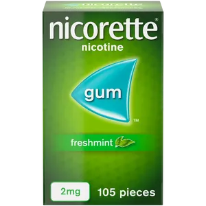 Nicorette® Freshmint 2mg Gum Nicotine 105 Pieces (Stop Smoking Aid)