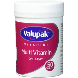 Valupak Multivitamin One-a-day Tablets Pack of 50