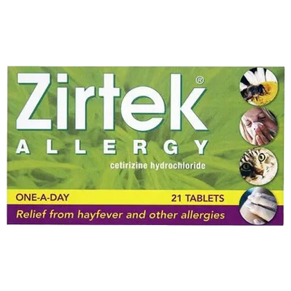 Zirtek Allergy Tablets Pack of 21