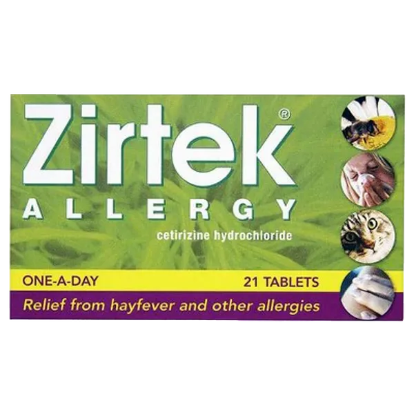 Zirtek Allergy Tablets Pack of 21