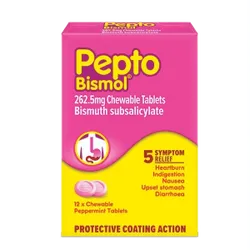 Pepto Bismol Tablets Pack of 12