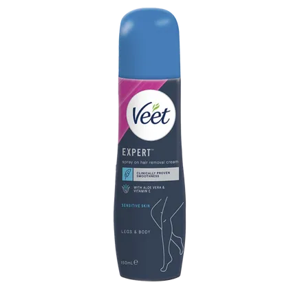 Veet Spray-on Hair Removal Cream For Sensitive Skin 150ml